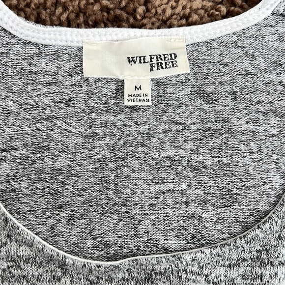 Aritzia Wilfred Free Ornella Long Gray Top size M - Picture 5 of 9